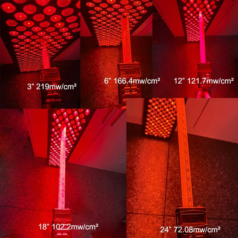 630nm 660nm 810nm 830nm 850nm led pdt infrared light therapy lamp full body 1500w led red light therapy panel device - Zack Fitness