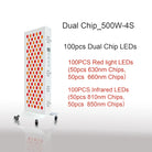 Dual Chip Red Light Therapy Panel 630nm 850nm – Face & Body Care - Zack Fitness