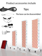 Dual Chip Red Light Therapy Panel 630nm 850nm – Face & Body Care - Zack Fitness