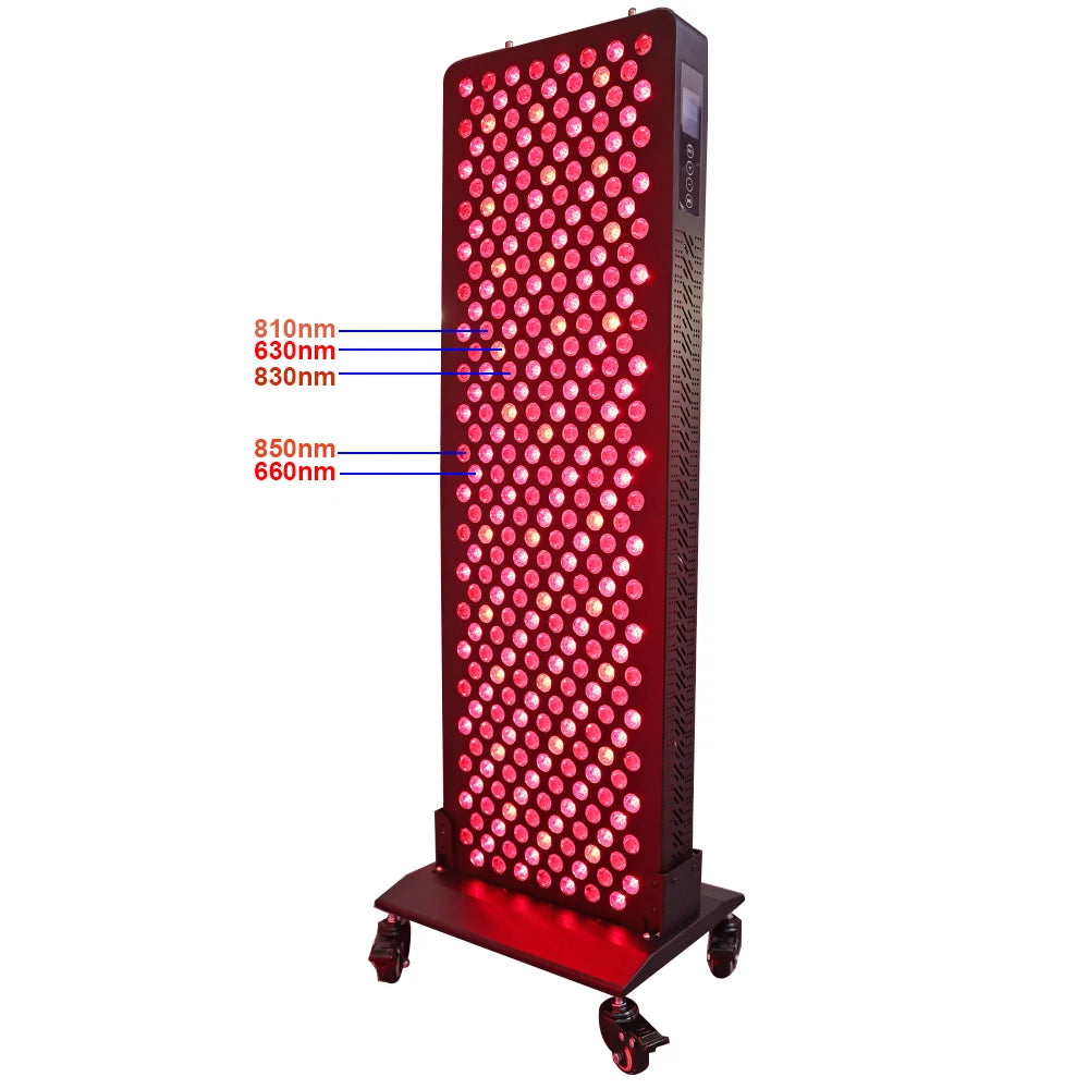 630nm 660nm 810nm 830nm 850nm led pdt infrared light therapy lamp full body 1500w led red light therapy panel device - Zack Fitness