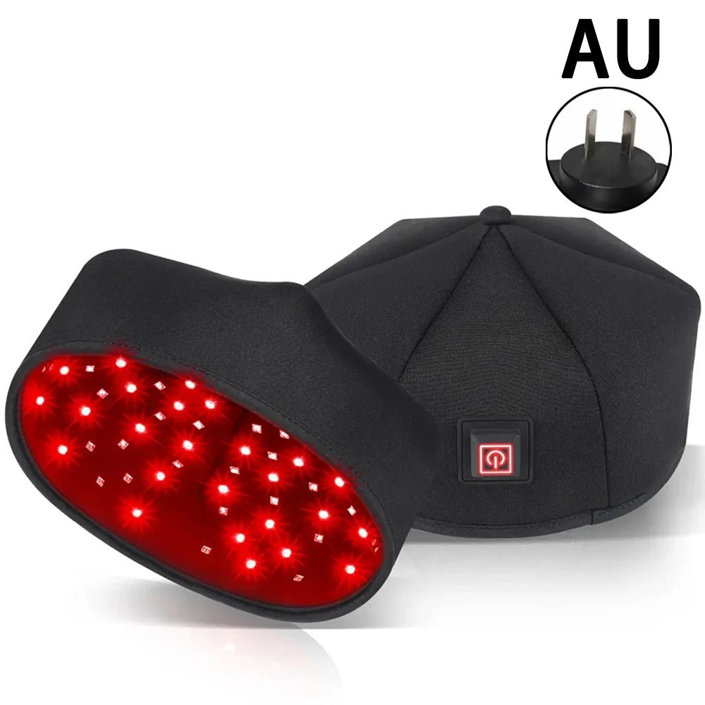 scalp focused light therapy cap used in hair care routines