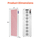 New Arrival touch screen 1500W Led Panel Red Light Therapy 630Nm 660Nm 810Nm 830Nm 850Nm Red Light Therapy Panel RL300MAXC - Zack Fitness