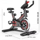 Silent Power Spin Bike compact indoor cycling bike black model designed for home gym cardio weight loss and endurance training