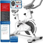 Silent Power Spin Bike placed in home gym environment for daily indoor cardio weight loss and endurance training