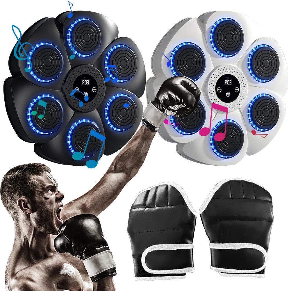 Six-pad LED boxing reaction wall unit for home boxing workouts.