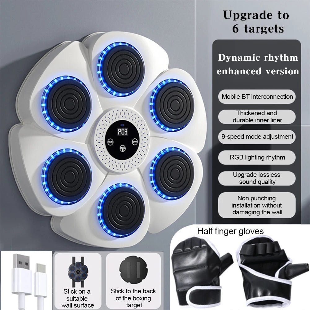 Accuracy-focused boxing device mounted on wall for reflex development.