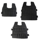 Adjustable resistance vest worn during high-intensity interval training session.