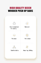 Home calisthenics workout using wooden parallettes for strength training
