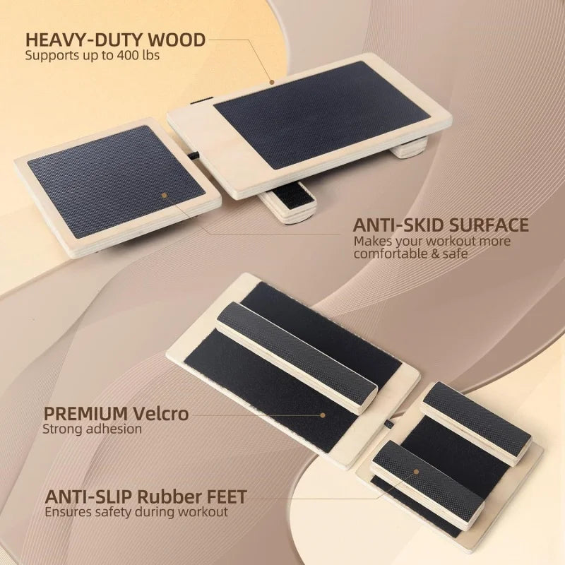 wooden balance trainer designed for ankle strengthening exercises