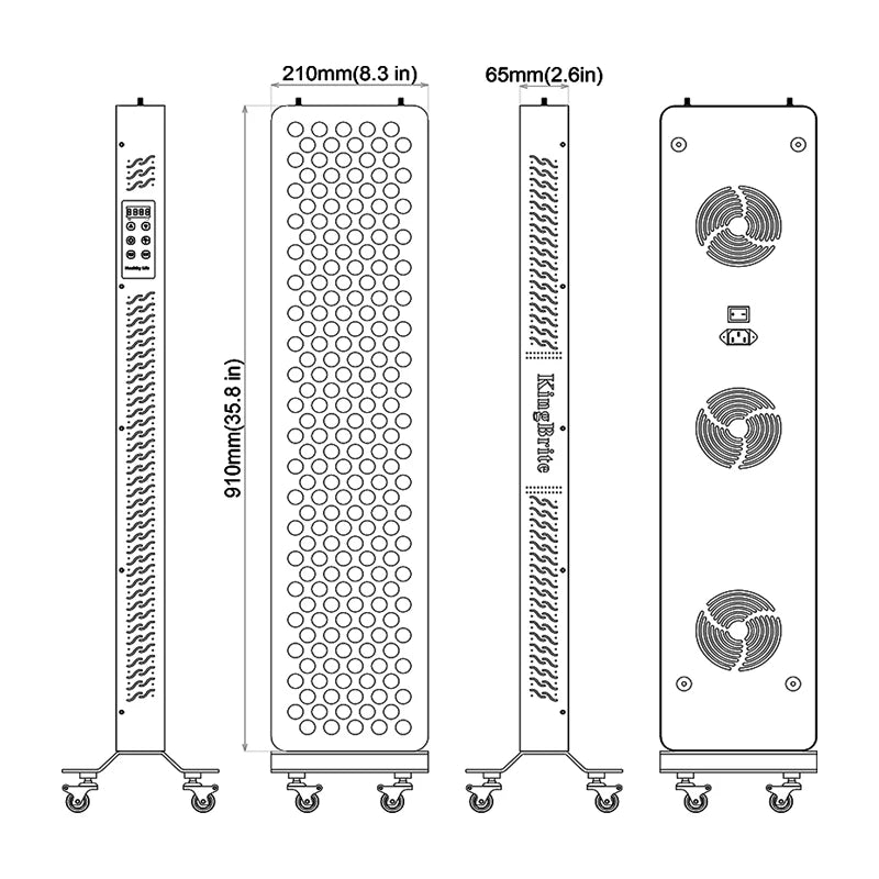 advanced red light therapy panel for biohacking longevity and cellular energy support full body
