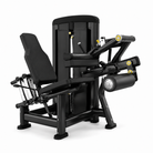 Commercial dual-function leg extension and seated leg curl machine CBL43 from opposite angle
