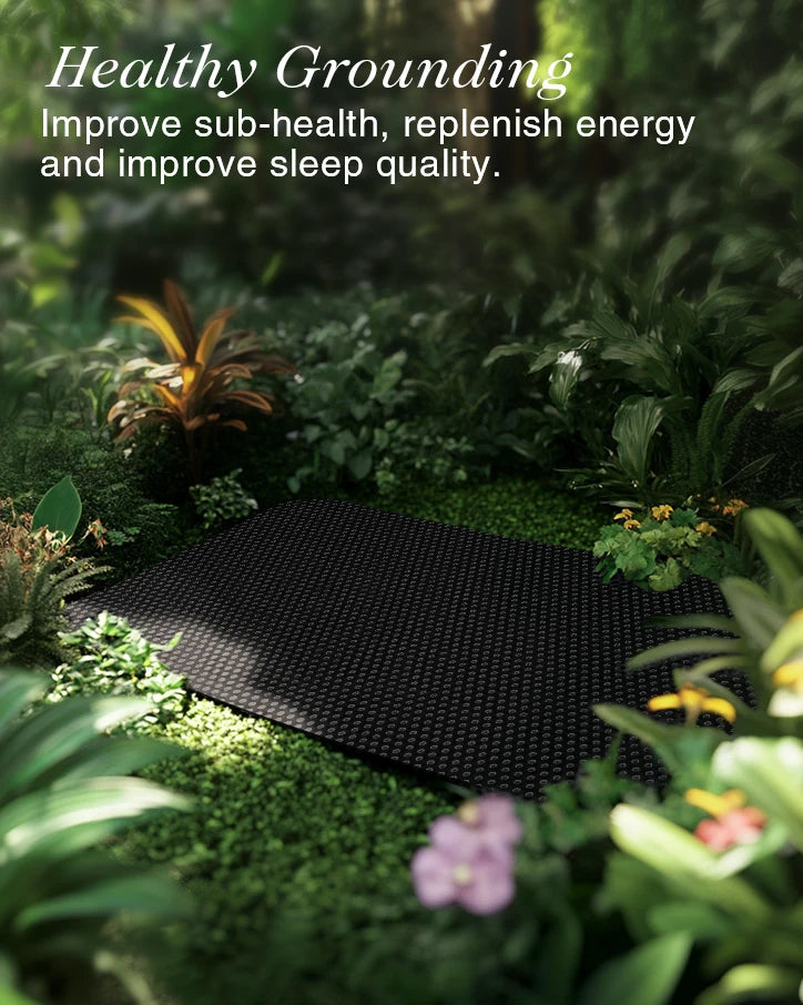 grounding sleep mat helping reduce tension and improve rest quality