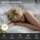 large earthing mat for bed designed for grounding during sleep
