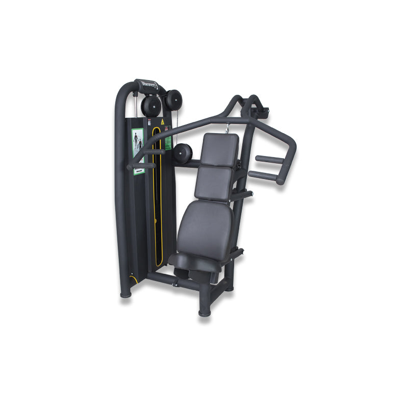 Discovery DC20 Shoulder Press Machine by ESCOOL, commercial gym equipment at Zack Fitness, manufacturer view 1