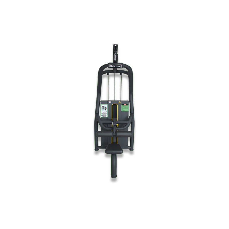 Discovery DC40 Lat Pulldown Machine by ESCOOL, commercial gym equipment at Zack Fitness, manufacturer view 2