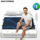 grounding mat for bed 27x72 inch earthing sleep mat placed on mattress