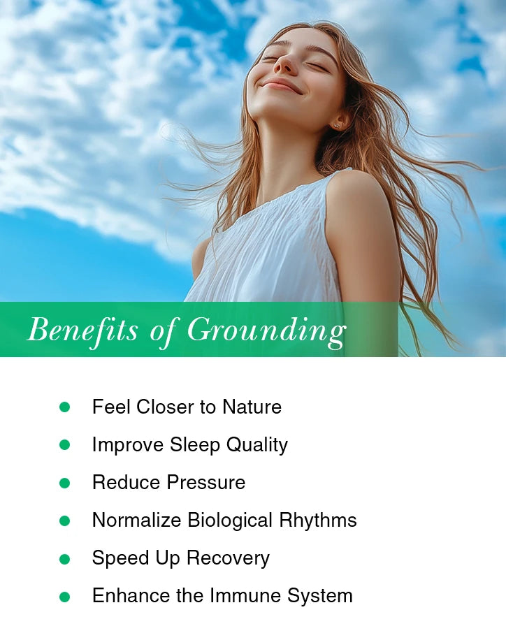 earthing grounding mat positioned on mattress for nightly grounding