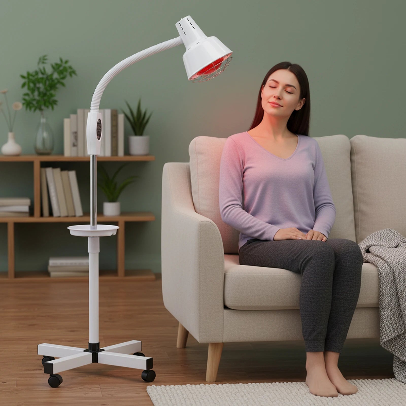adjustable infrared therapy lamp for back shoulder and knee heat therapy