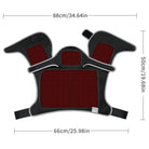 heated neck and shoulder massager with vibration massage modes