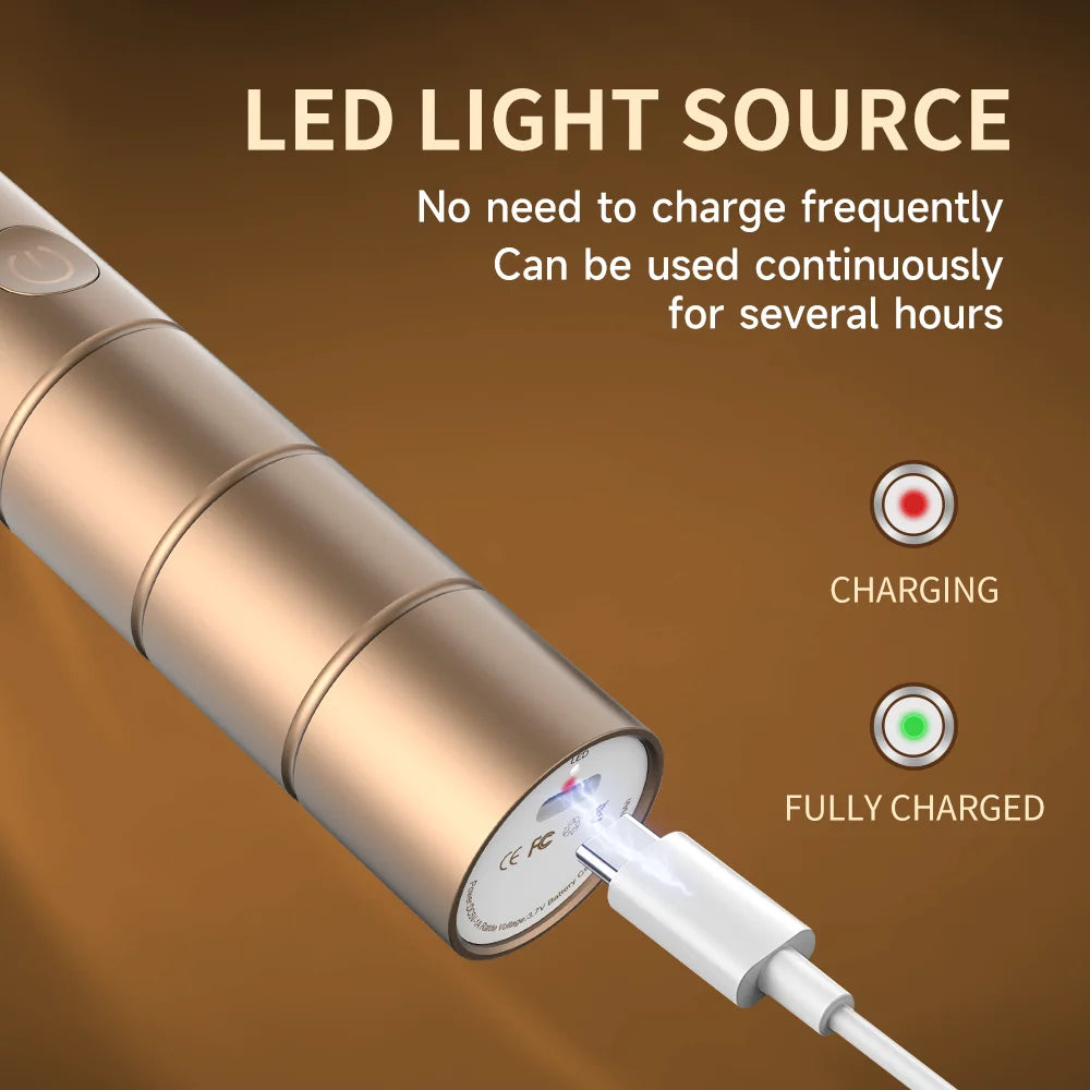 Portable handheld red light therapy device for home use