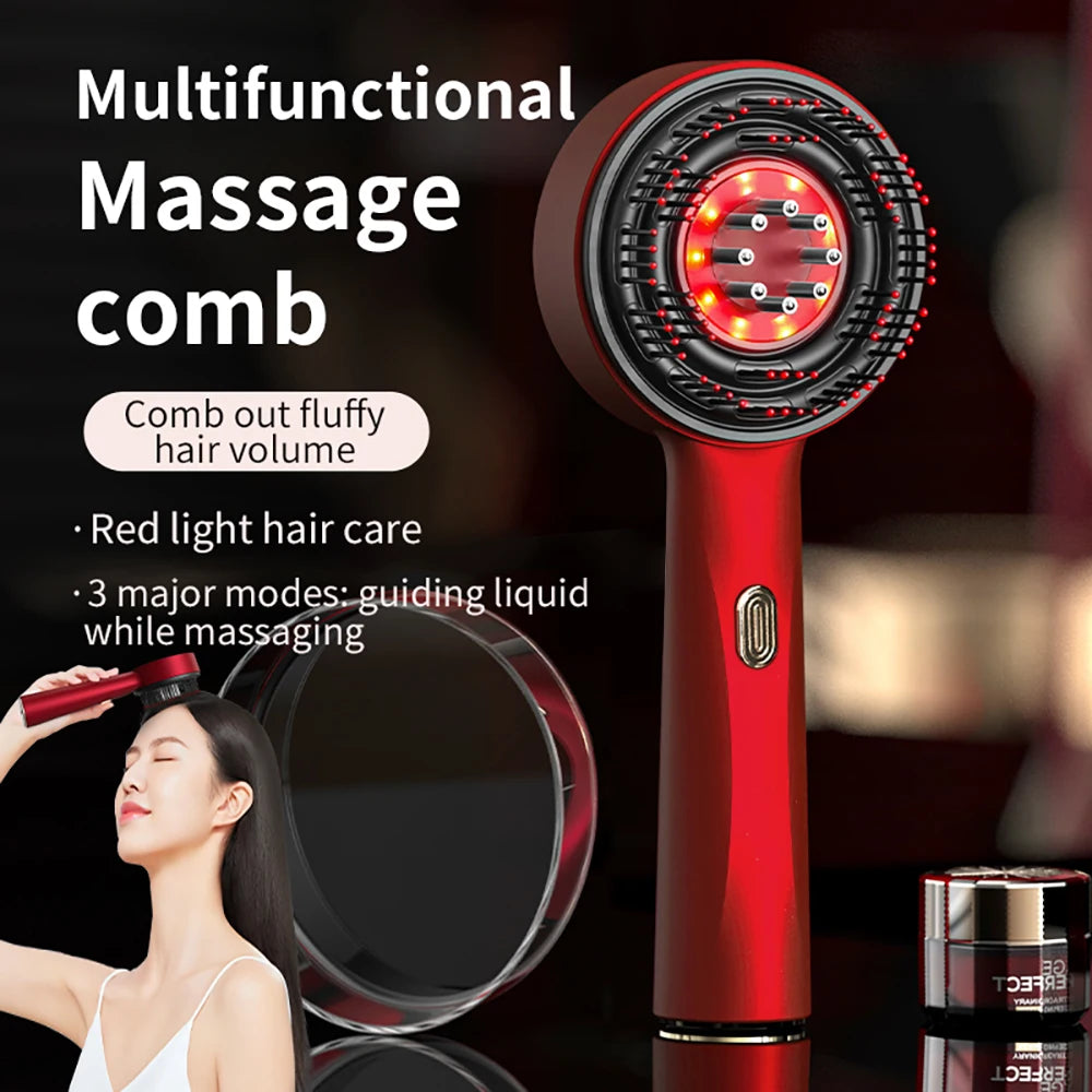 portable hair growth comb with red light therapy
