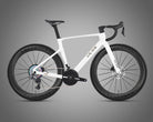 Carbon road racing bike R18 in matte black finish with aerodynamic frame and 700C wheels