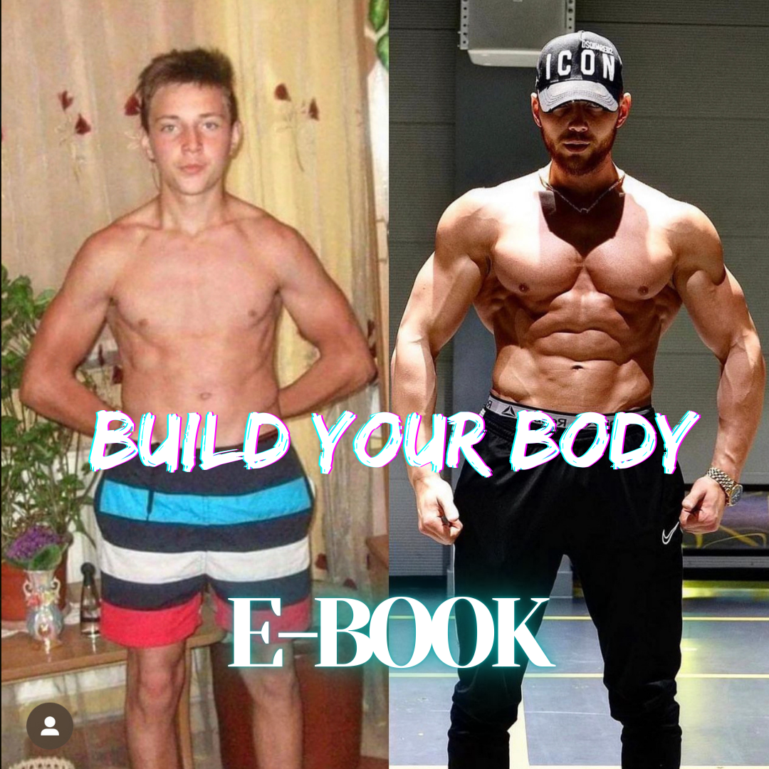 ebook showing muscle building transformation using a structured strength training program