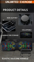 Portable Multifunctional Push-Up Board Set – Foldable Home Gym Trainer for Chest, Arms & Core - Zack Fitness