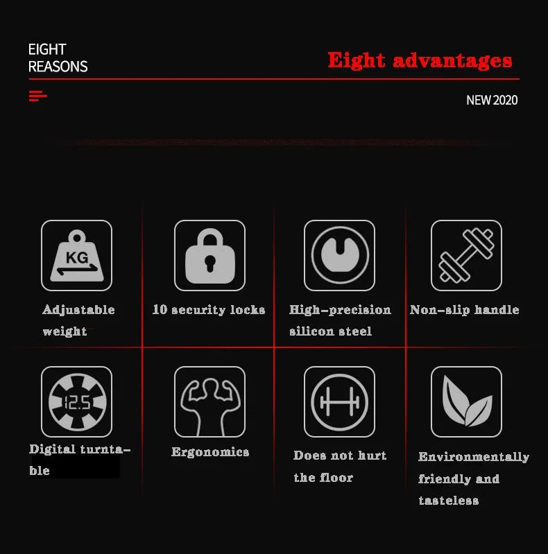 40kg Adjustable Dumbbell – Fast-Lock, Smart Weight for Home Strength Training (90lbs Adjustable Gym Equipment) - Zack Fitness