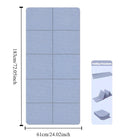 Foldable Eco-Friendly TPE Yoga Mat – Non-Slip, Travel-Friendly for Pilates & Floor Workouts - Zack Fitness