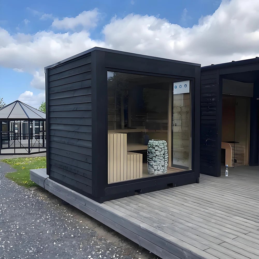 Professional sauna cabin designed for high-end wellness spaces, clinics and recovery centers.