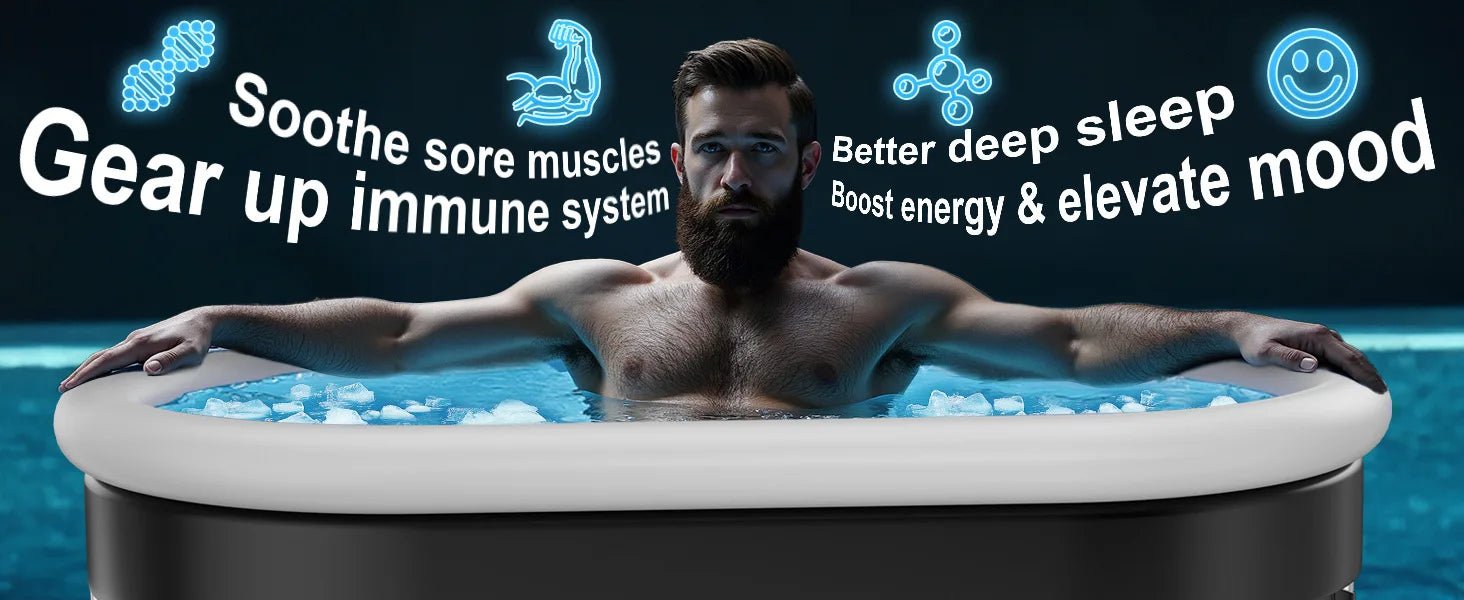 Ice Bath Tub 2025 | 175-Gal Portable Cold Plunge for Athletes & Recovery - Zack Fitness