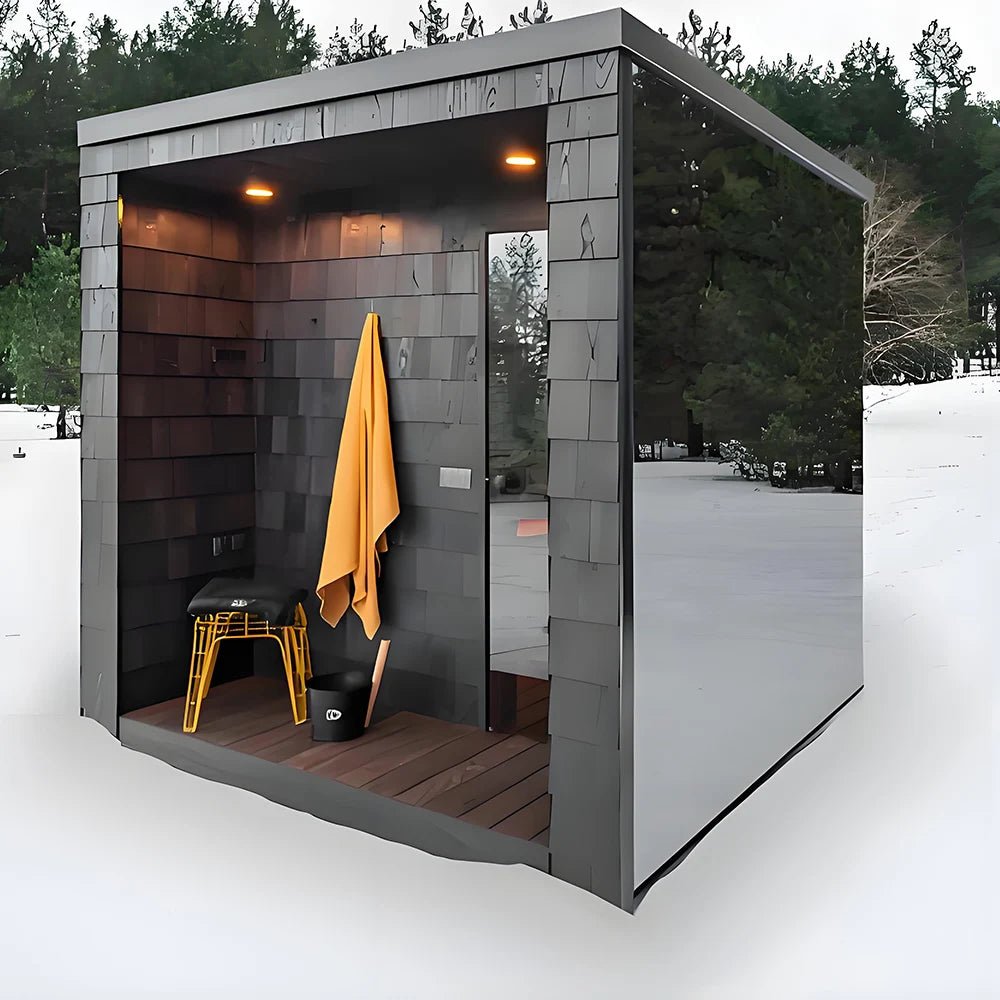 Customizable indoor sauna cabin suitable for home, hotel, gym and professional spa installations.