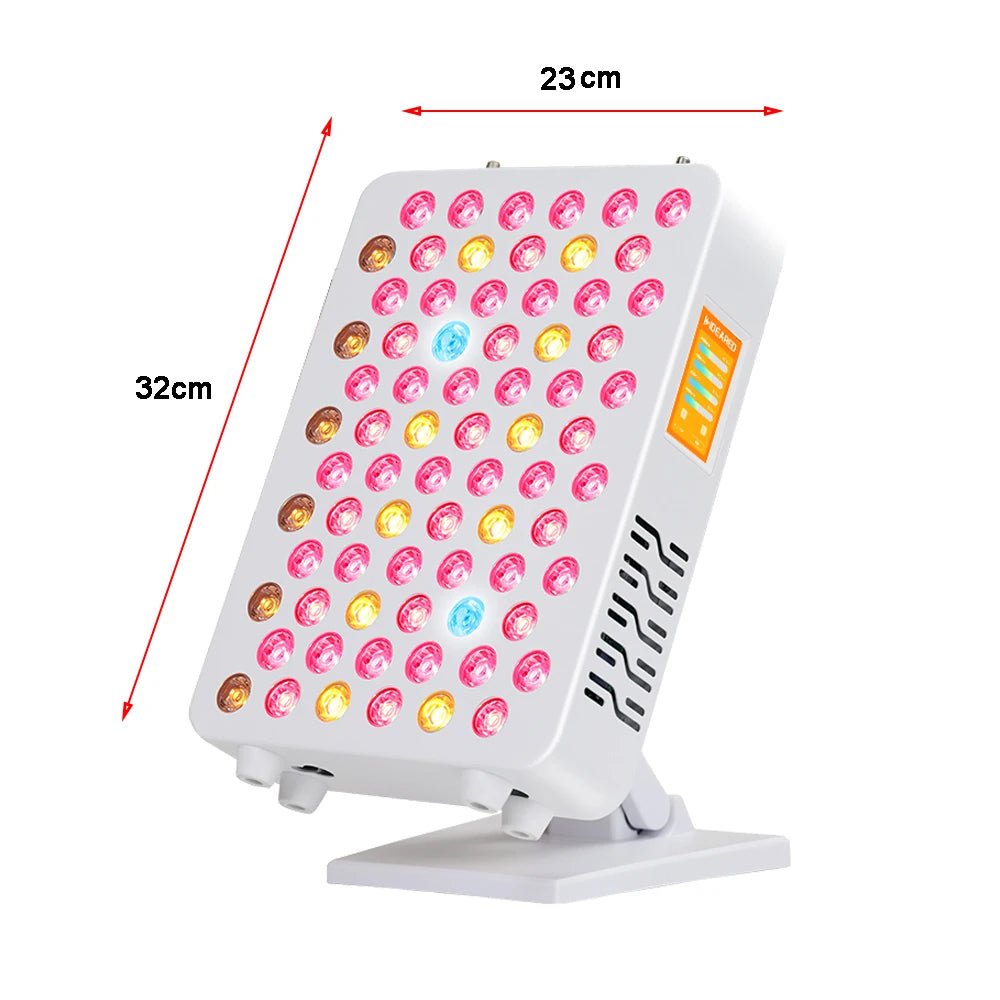 Multi-wavelength red light therapy panel offering broader biological interaction than standard panels.