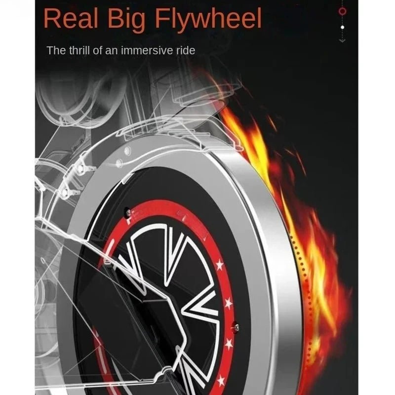 Quiet indoor exercise bike with silent belt drive for home cardio