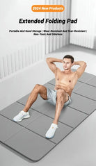 Foldable Eco-Friendly TPE Yoga Mat – Non-Slip, Travel-Friendly for Pilates & Floor Workouts - Zack Fitness