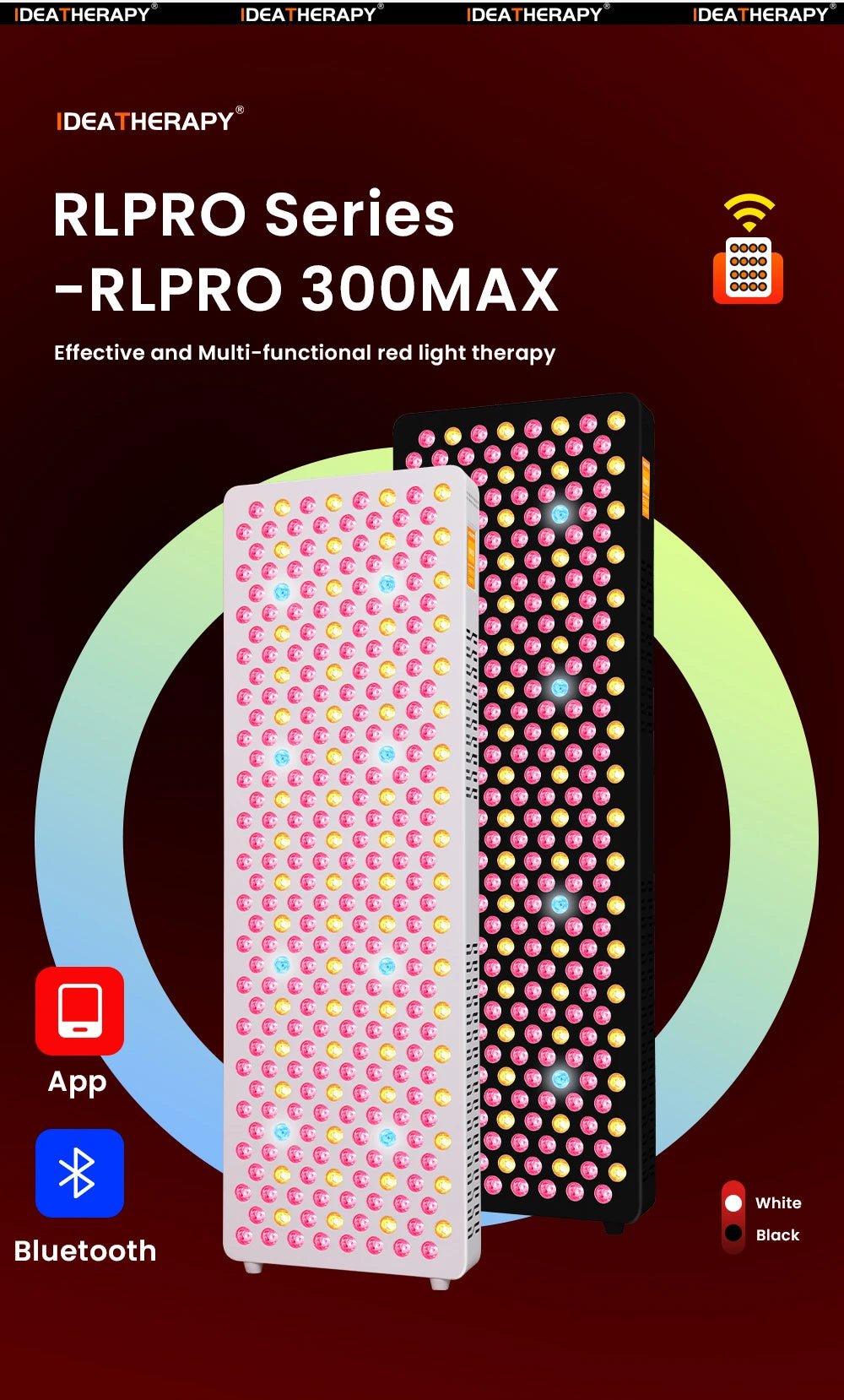 Full Spectrum Red Light Therapy Panel 480–1060nm | RLPRO Series