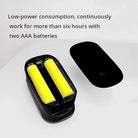 Fingertip pulse oximeter powered by two AAA batteries long-lasting use
