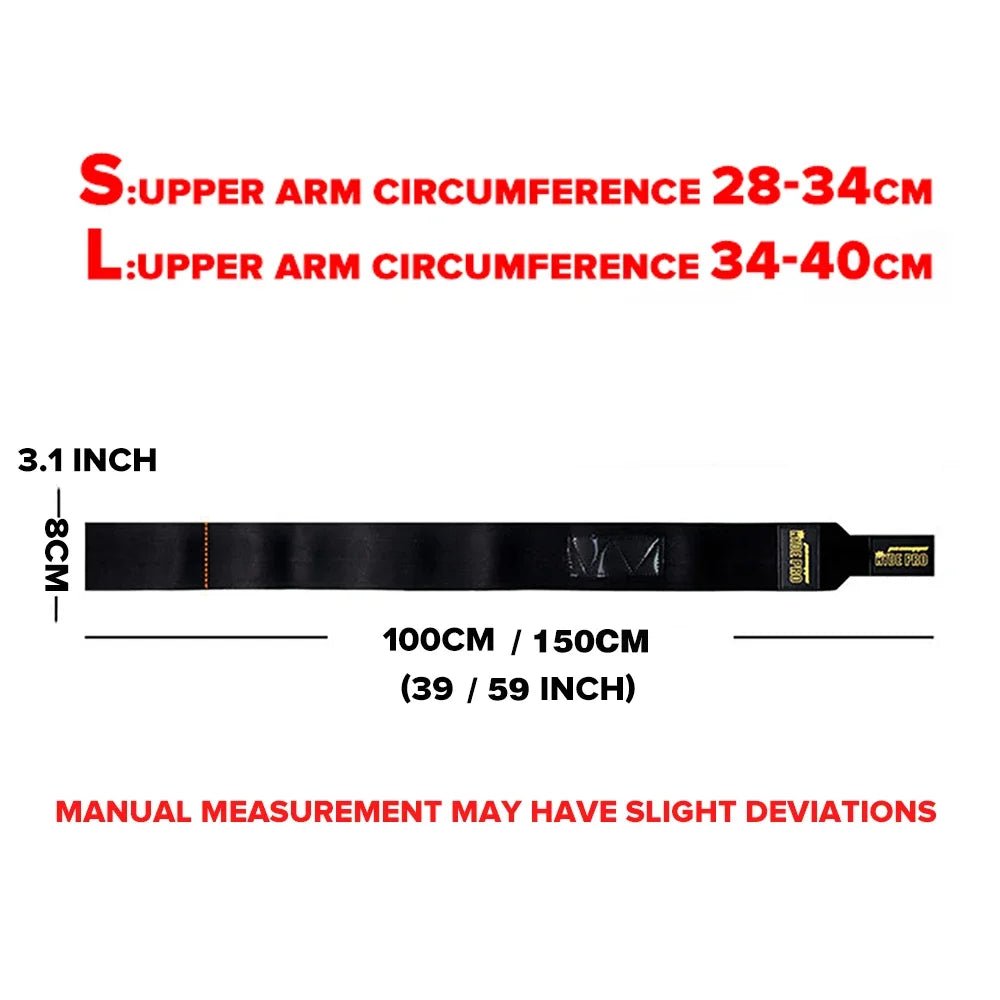 Elbow Wrap Strap Support 150cm | Bench Press, Gym & Sports Brace - Zack Fitness