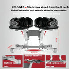 40kg Adjustable Dumbbell – Fast-Lock, Smart Weight for Home Strength Training (90lbs Adjustable Gym Equipment) - Zack Fitness