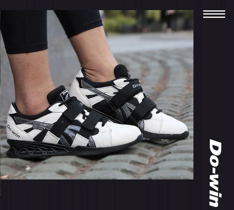 Do-win Genuine Leather Squat Shoes Weight Lifting Shoes Gym Barbell Training Professional Men Women Competition Sneakers - Zack Fitness