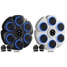 Music synced boxing reaction wall for rhythm based boxing workouts and punch flow training