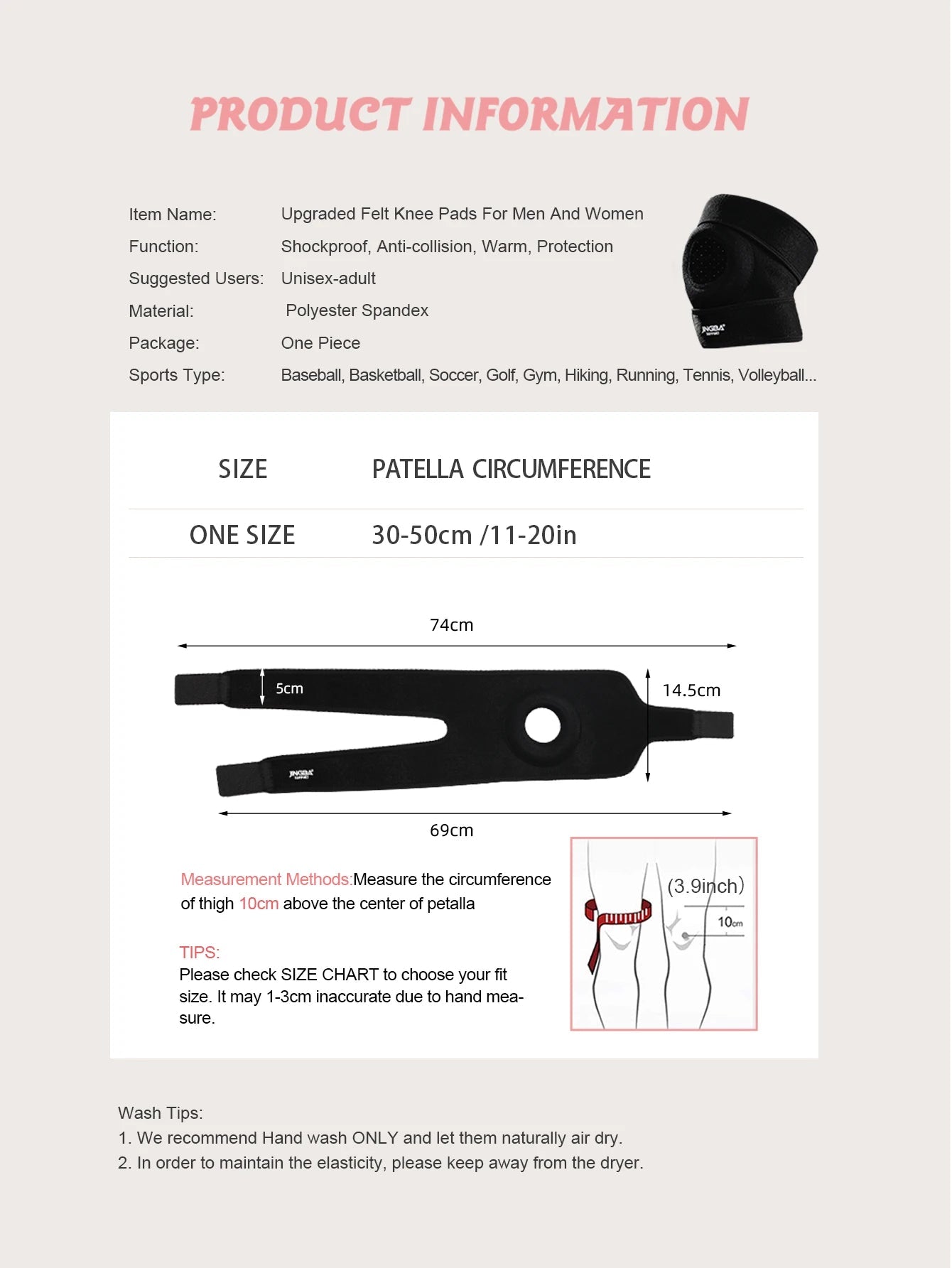 Adjustable Knee Support Brace | Neoprene Compression Sleeve for Pain Relief & Joint Stability - Zack Fitness