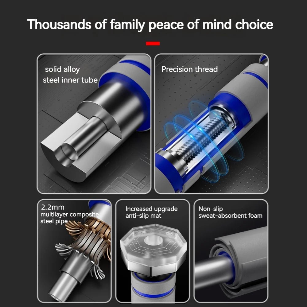 multi-layer composite steel core telescopic pull-up bar internal structure