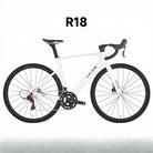 Wide range 13 speed cassette on wireless carbon road bike for climbing and endurance
