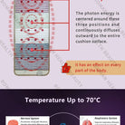 Natural stone PEMF infrared therapy mat designed for home wellness and relaxation
