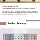 Infrared PEMF relaxation mat with embedded gemstones used for stress relief and comfort