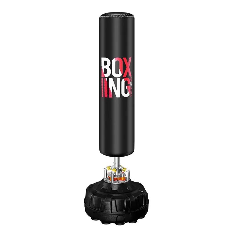 Free standing punching bag used for striking and movement drills