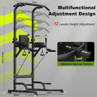Power Tower Dip Station – Adjustable Pull-Up & Push-Up Bar for Full Body Home Strength Training - Zack Fitness