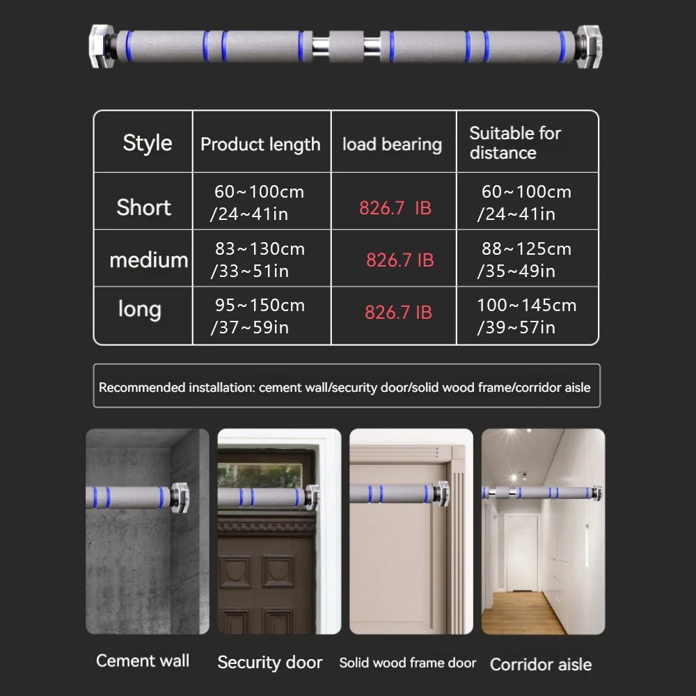 heavy-duty telescopic pull-up bar high load-bearing safety system